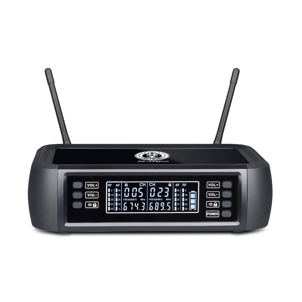 Singtronic SP-224Pro Rechargeable 2 x UHF Wireless Microphone (100% Battery)