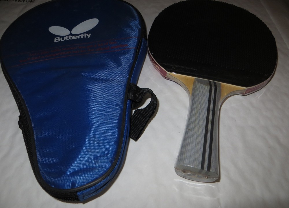 Basic unique style (pips out) rubber table tennis racket bat ping pong paddle $$