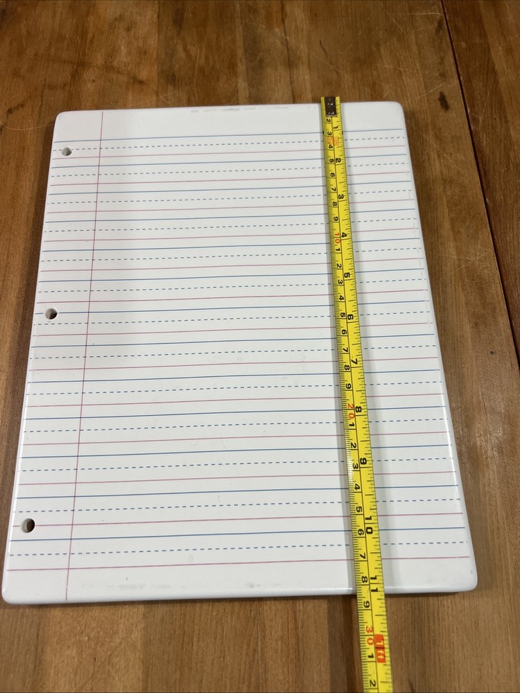 Fish Eddy Notebook Lined Paper Ceramic Trivet