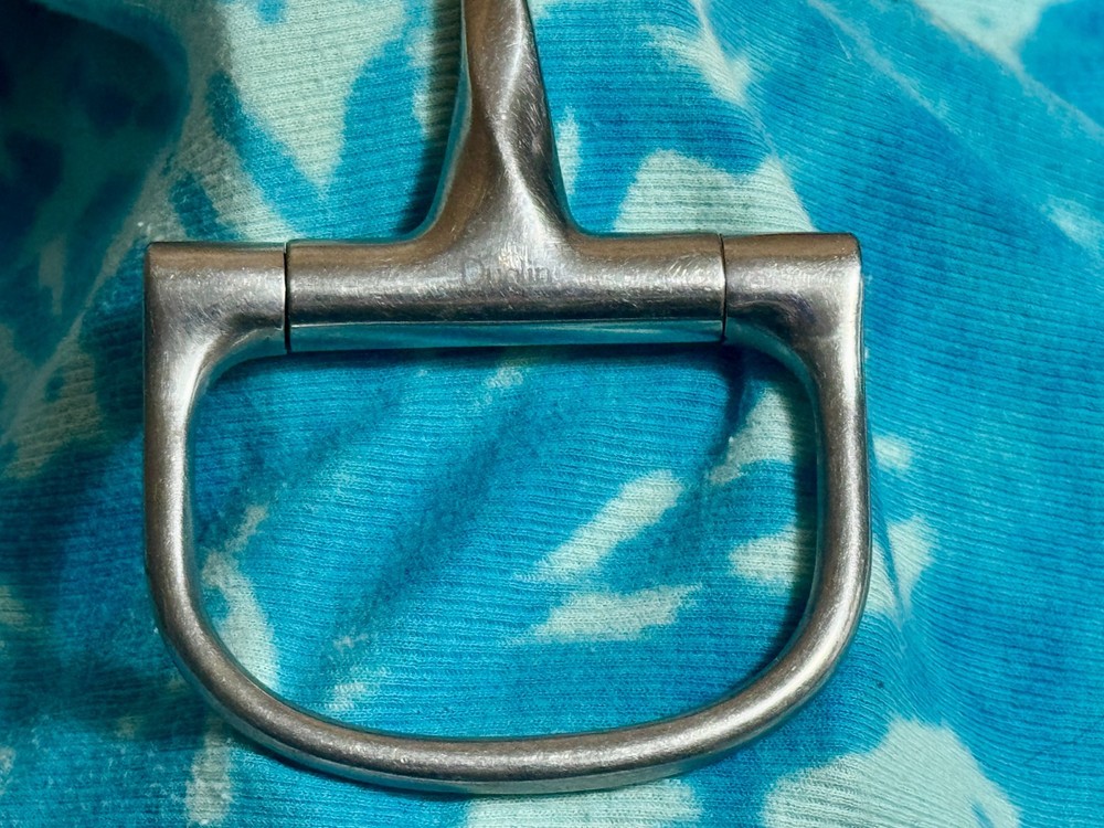 Used Dublin D-ring SLOW TWIST Snaffle Bit, Stainless Steel