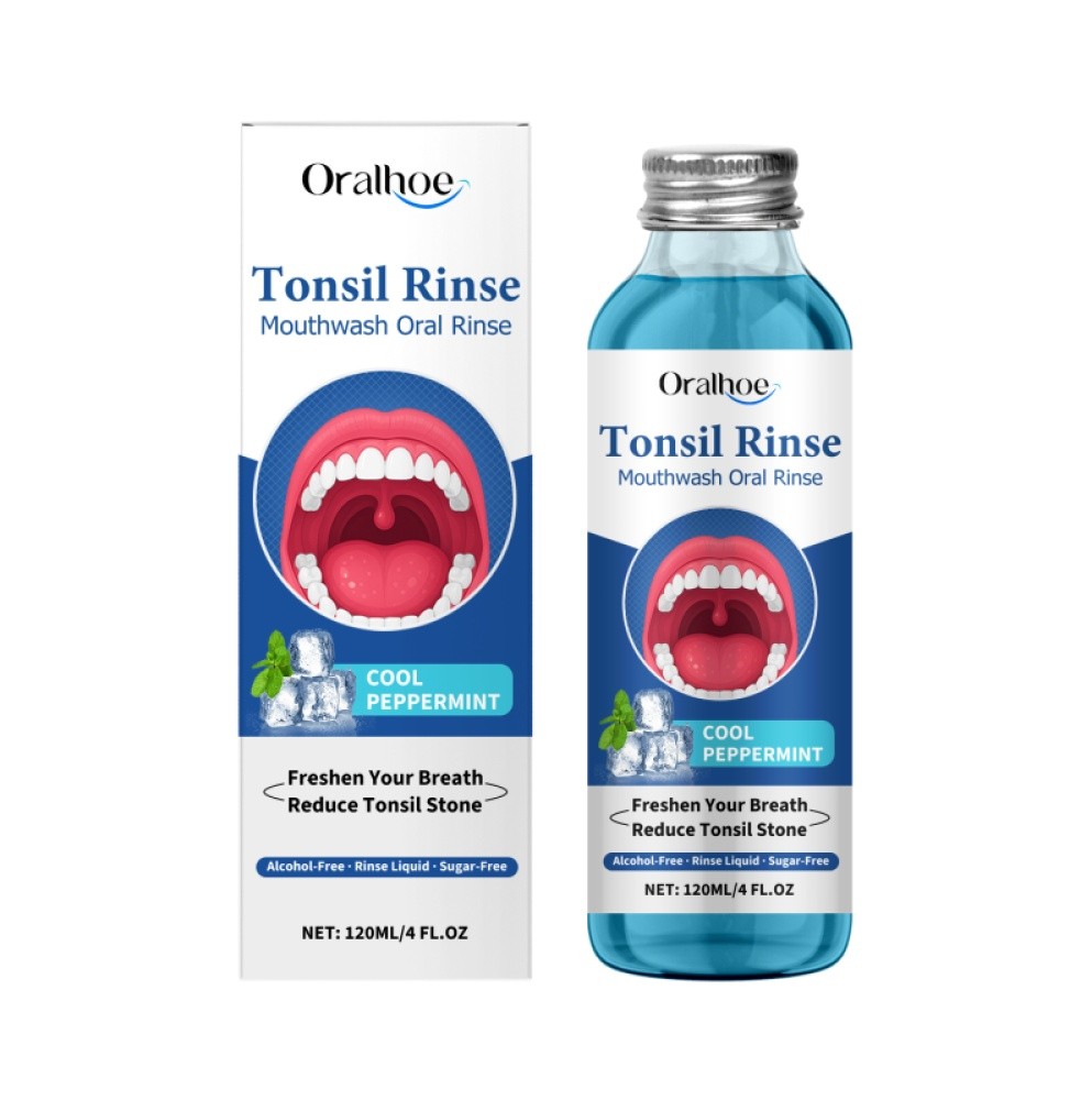 Tonsil Stone Remover Natural Tonsil Stone Mouthwash Soothe Bad Breath for Adults