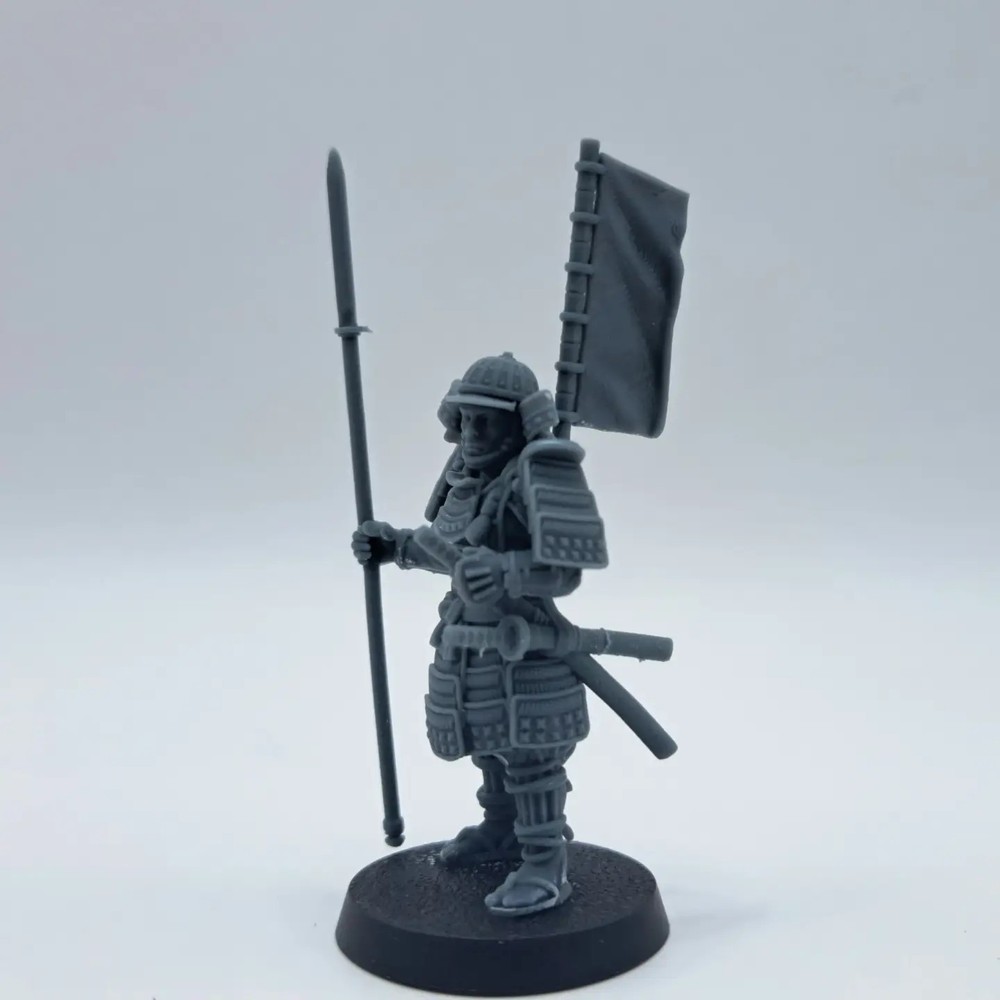 Male Samurai 3D printed, DnD, Pathfinder, Tabletop, Wargaming, RPG, Hametsu