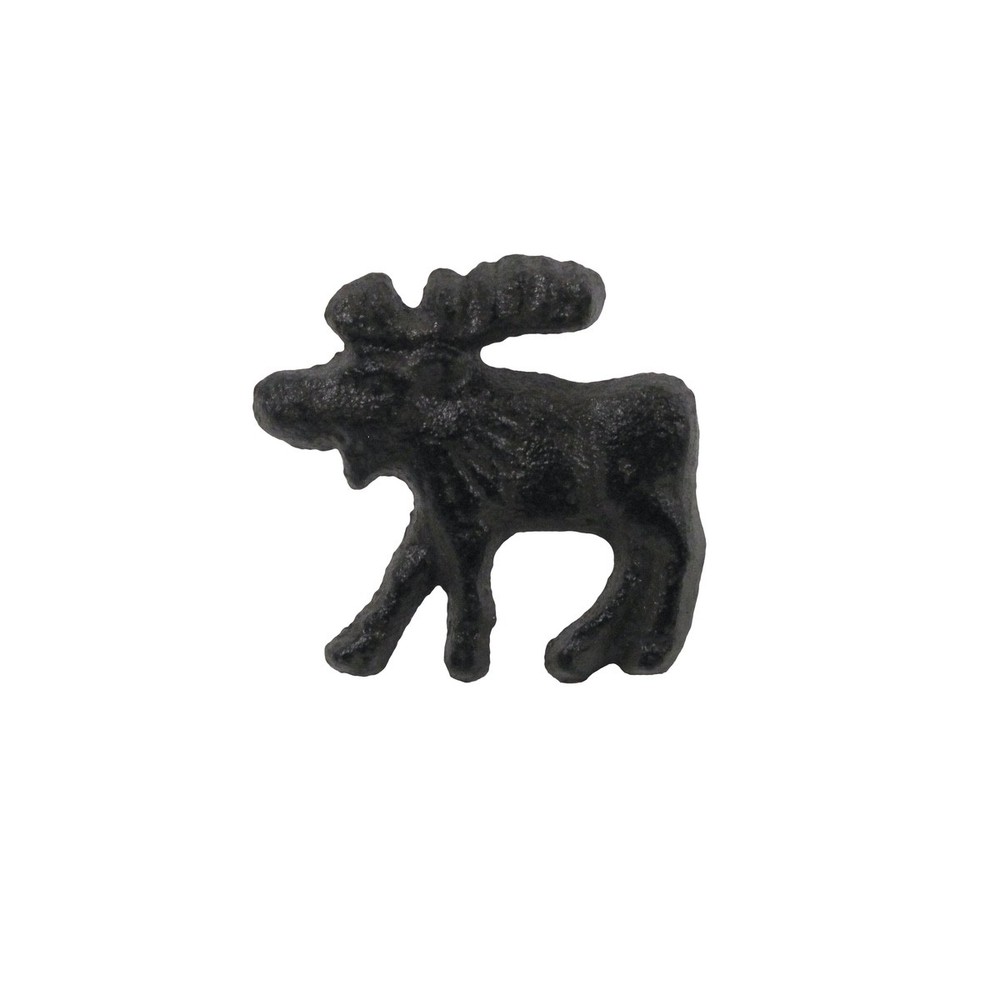 Metal Moose Drawer Bin Pull Screw Knob Cabinet Hardware Rustic Hunt Cabin Decor