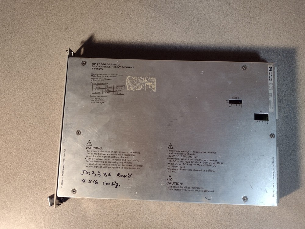 HP E1460-66201 64-Channel Relay Module