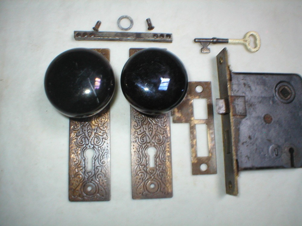 Antique Victorian Era Door Hardware