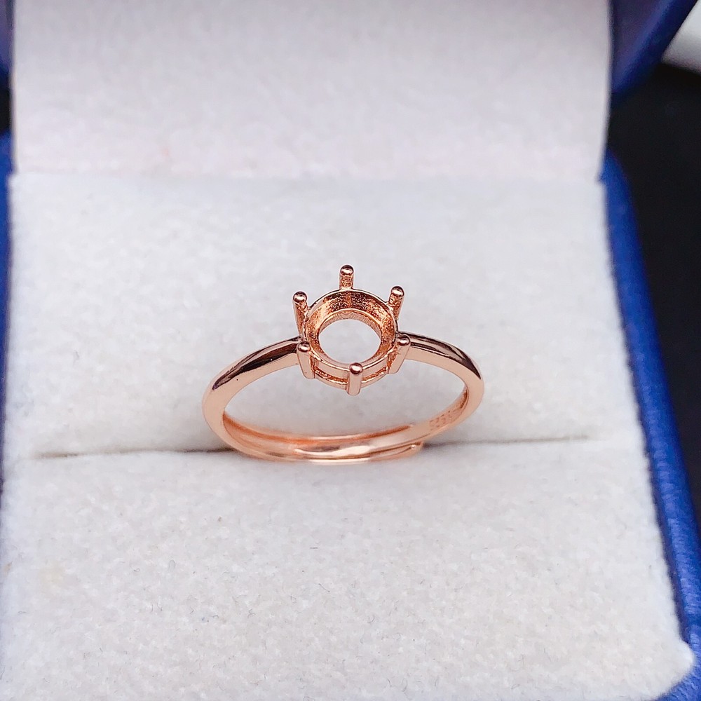 Empty silver925 ring setting, blank setting silver ring DIY R479