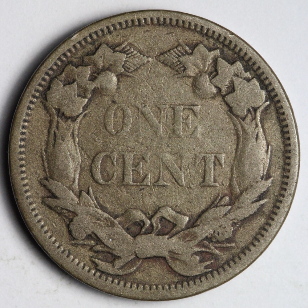 1858 SL Flying Eagle Cent Penny VF+ E118 KNB