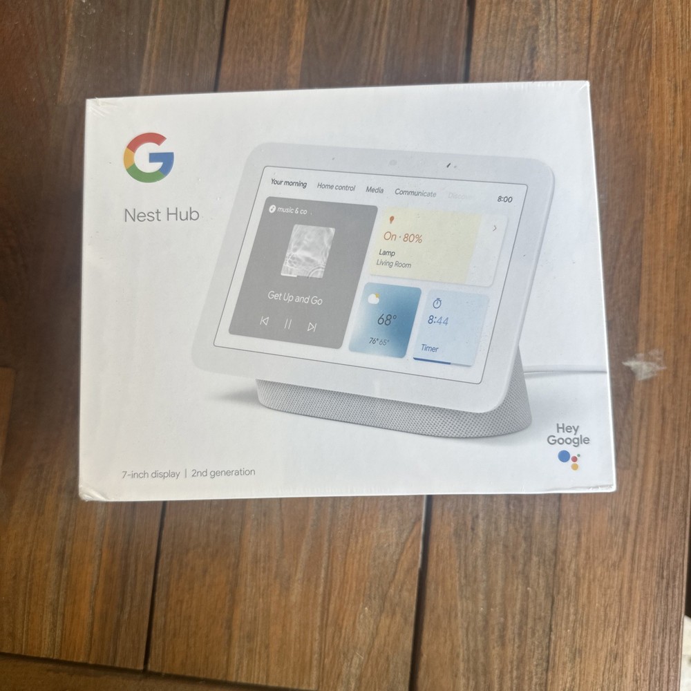 Google Nest Hub (2nd Gen) Smart Display -Chalk (GA01331-US)