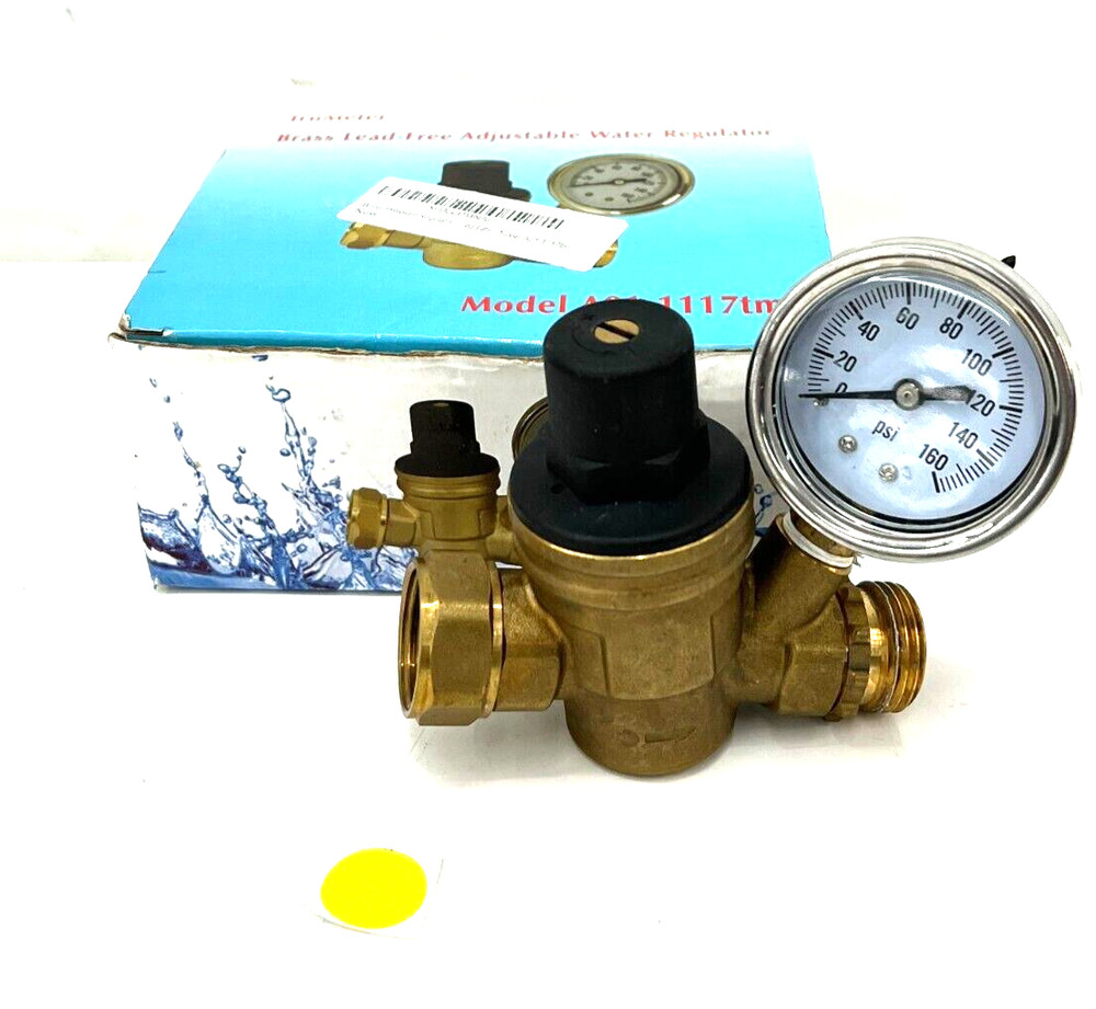 TRUMETER ADJUSTABLE WATER REGULATOR A011117TM 3/4" HOSE THREAD