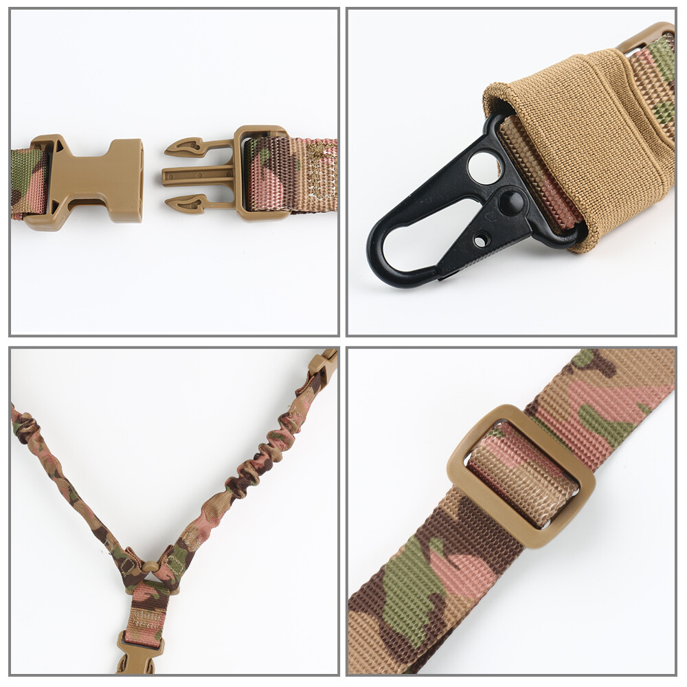 One Single /Two /Three/One Point Rifle Sling Tactical Gun Sling Strap Adjustable