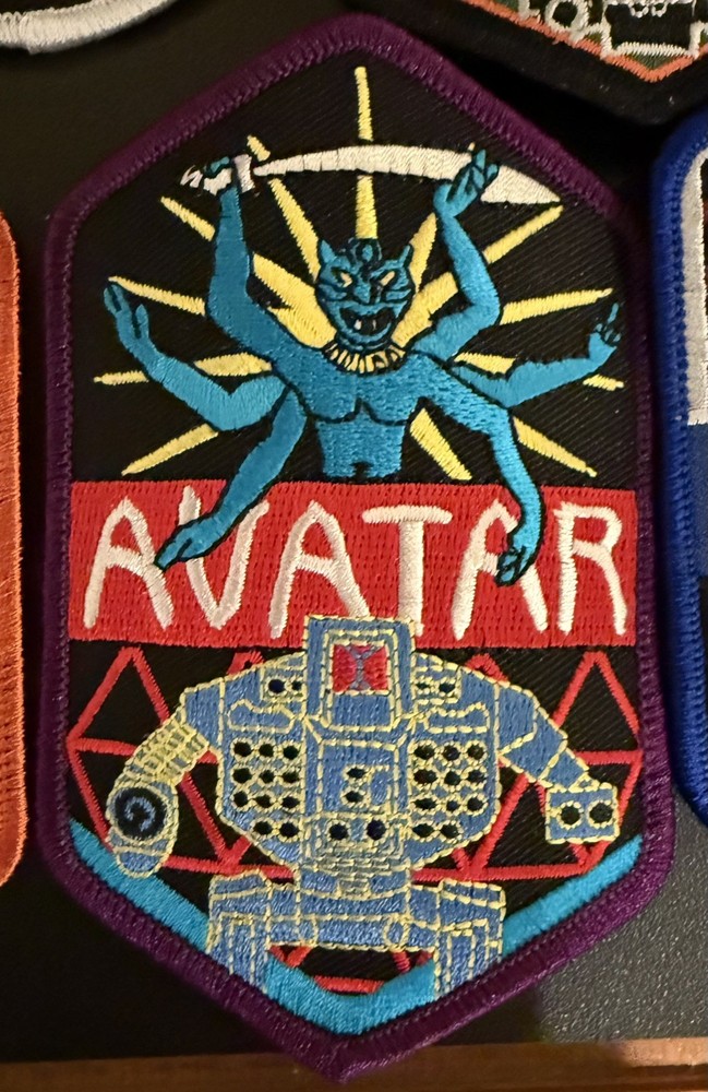 Avatar Embroidered Patch BattleTech Virtual World Authentic