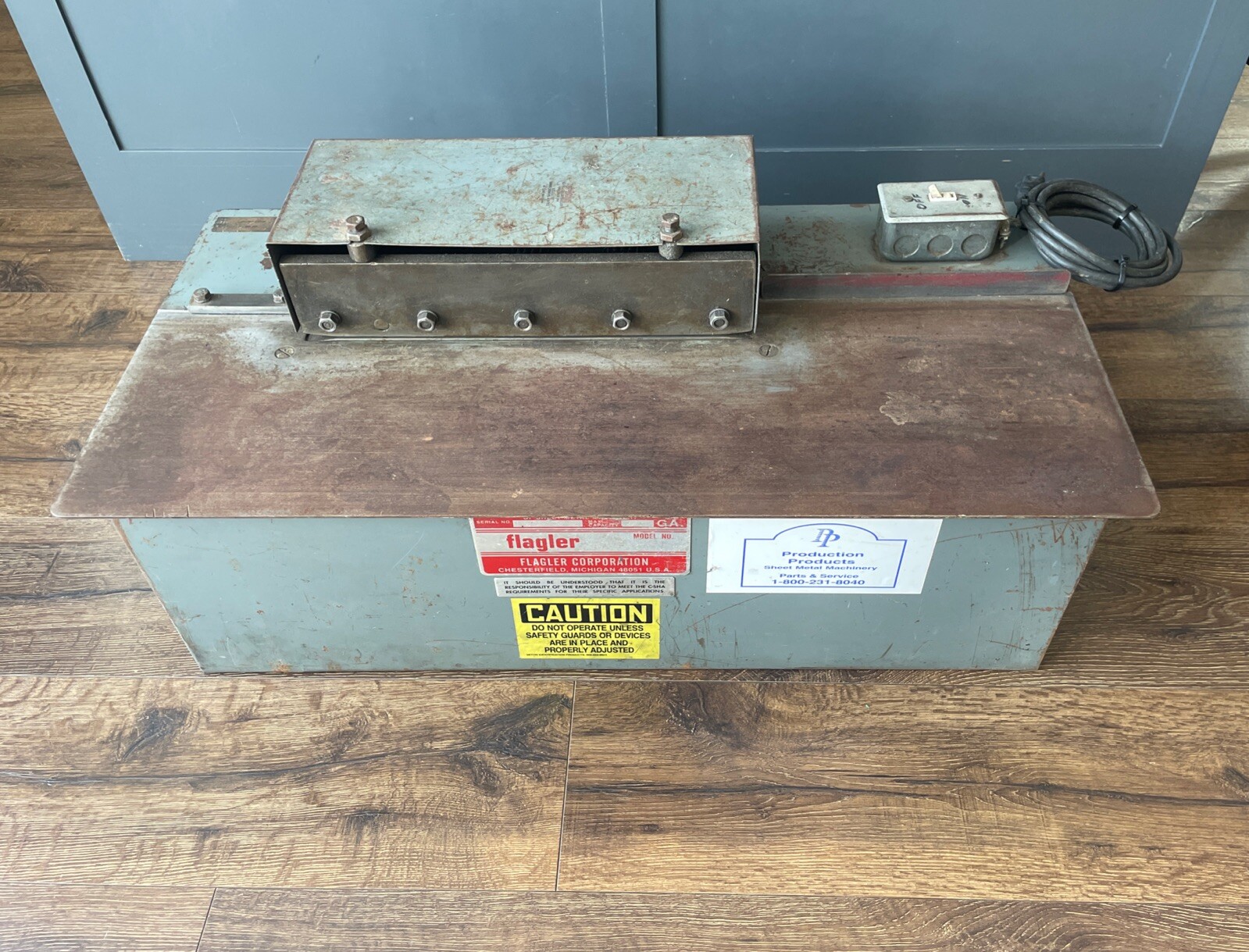 Flagler 24 gauge Pittsburgh Machine HVAC Tested Lockformer Free Ship.