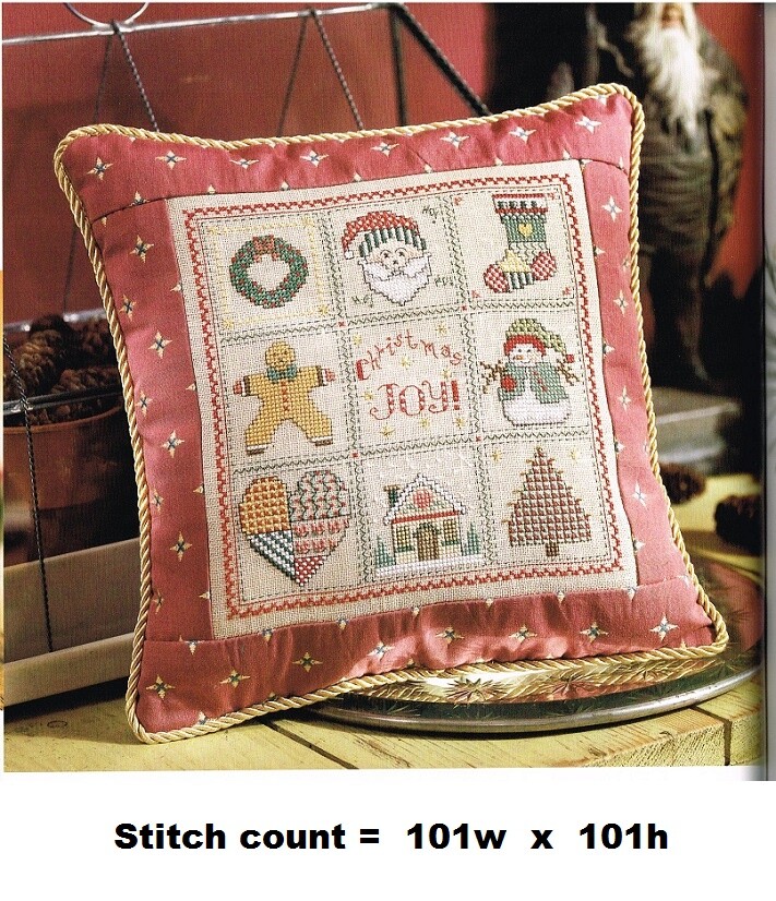 CHRISTMAS JOY  CROSS STITCH  PATTERN  ONLY    #959