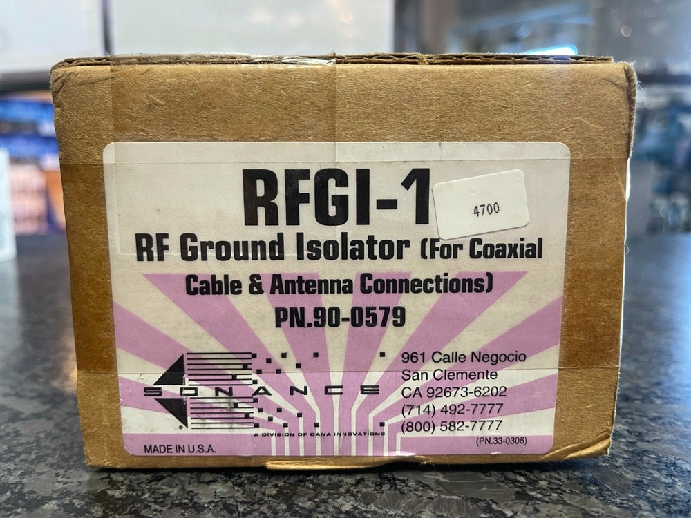 Sonance RFGI-1 RF Ground Isolator PN.90-0579