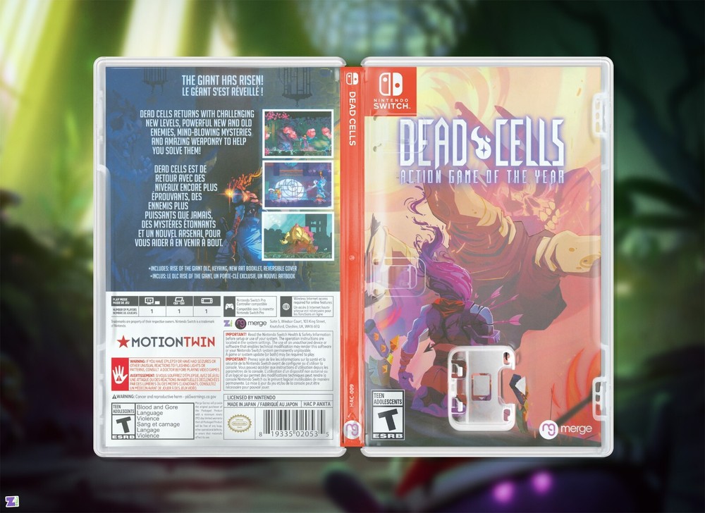 Dead Cells COVER ART: Replacement Insert / Case for Nintendo Switch