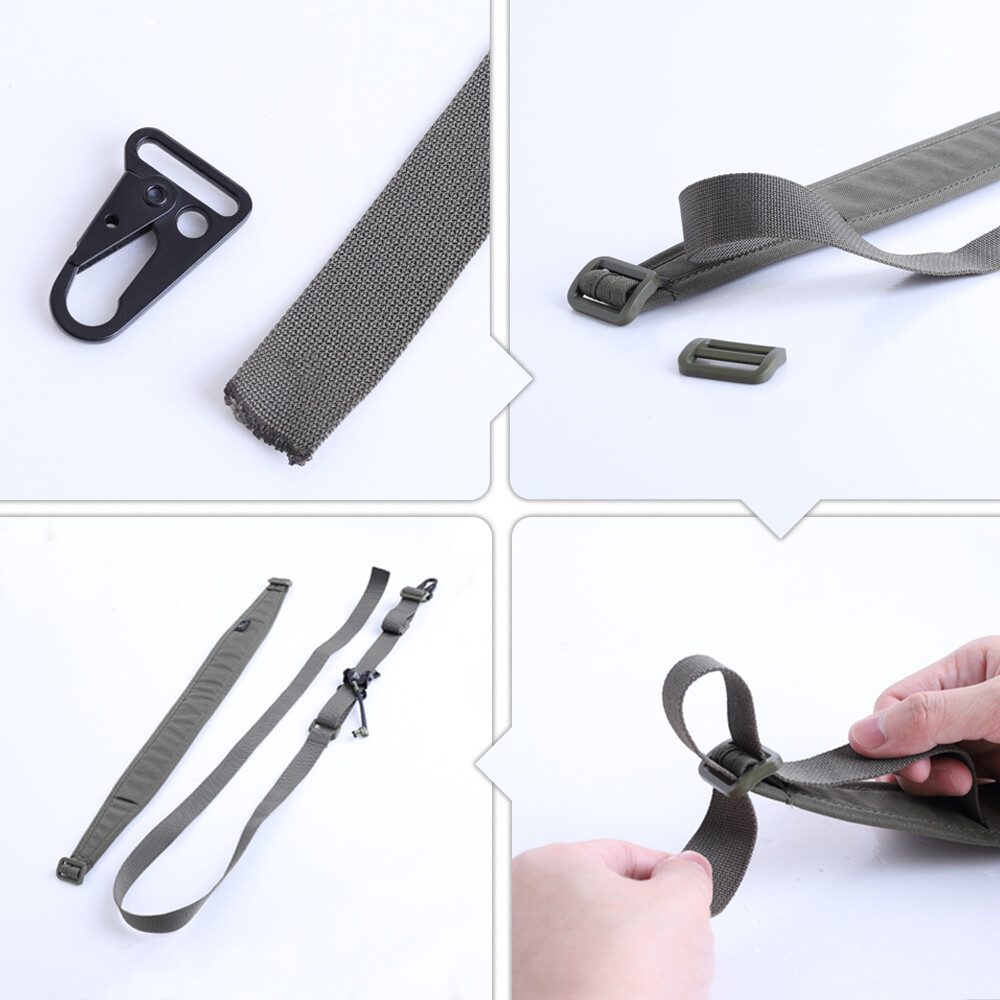 KRYDEX Tactical Sling 2 / 1 Point Shoulder Strap Padded Shooting Sling