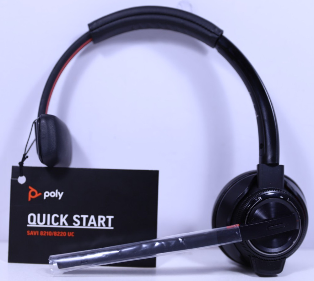 OPEN BOX- Poly Savi 8210 UC 209213-01 Wireless DECT Headset Mono USB-A PC Mac