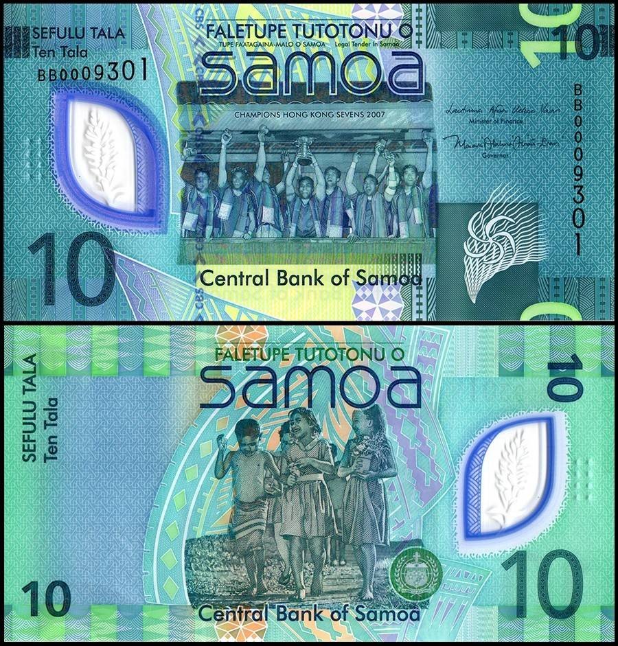 Samoa 10 Tala, 2023 ND, P-48, UNC, Polymer