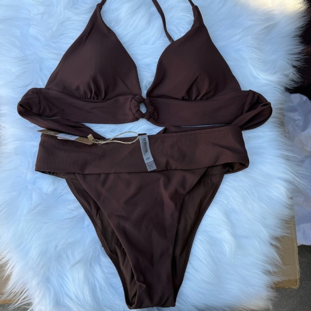 Berlook Blue Bikini with Black Trim 0001