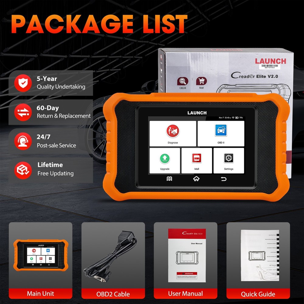 LAUNCH Creader Elite 2.0 Scanner for BMW/Mini Car Diagnostic Tool Bi-Directional