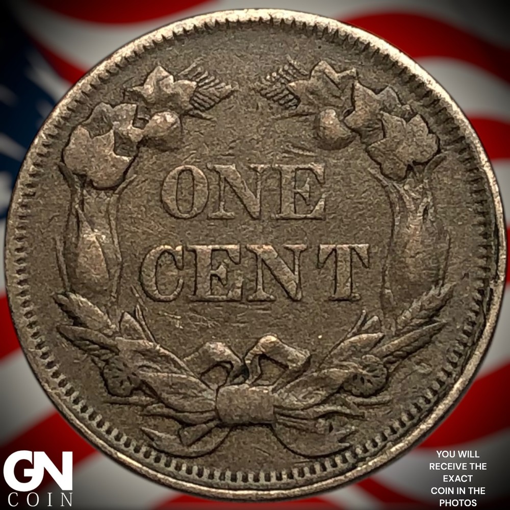 1858 SMALL LETTERS Flying Eagle Cent Penny Z4017