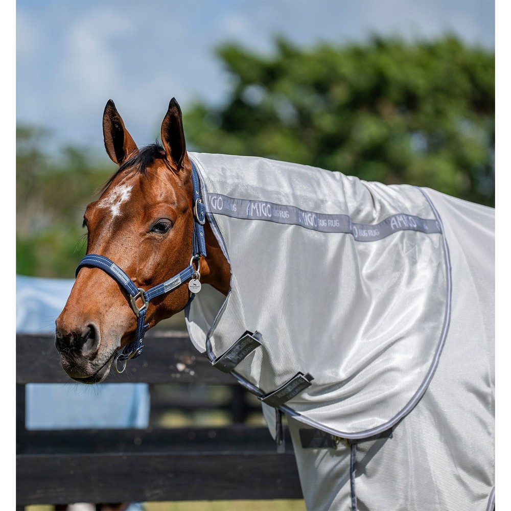 HORSEWARE IRELAND Amigo Bug Rug Plus Silver/Titanium Grey & Silver Sheet