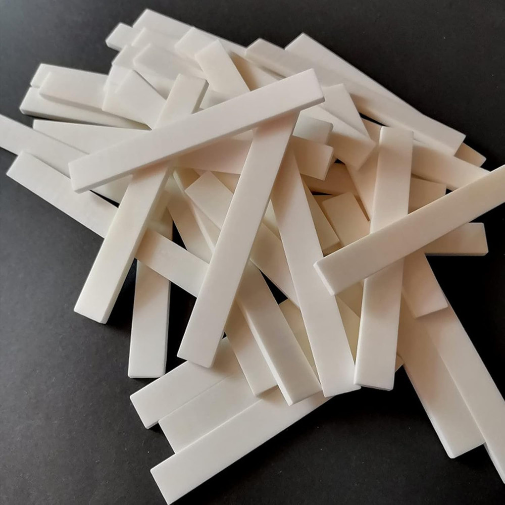 6Pcs Guitar Bone Saddle, Blank Guitar Bridge Saddle, Pure Bone Saddle for Electr