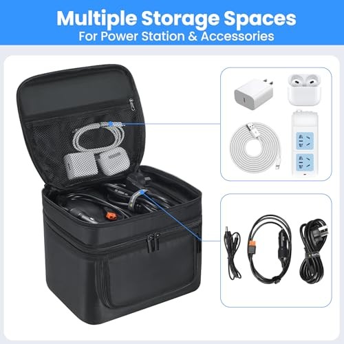 Carrying Case Compatible with ECOFLOW River 2 , Portable For River 2 Black