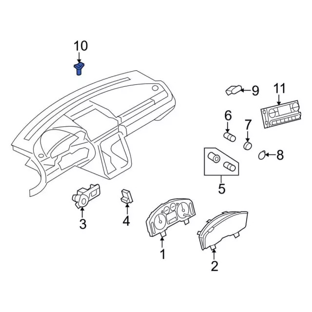 Genuine Ford Sensor 5F9Z-13A018-BA