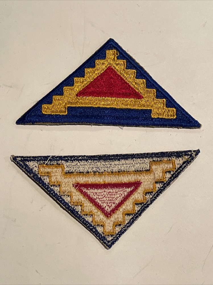 US Army 7th Army Triangle Red Blue Yellow Patch