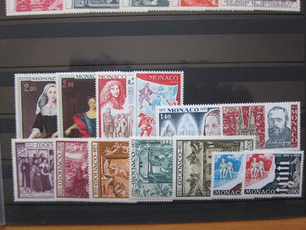 Monaco, 1973 Colection, 13 stamps, MNH