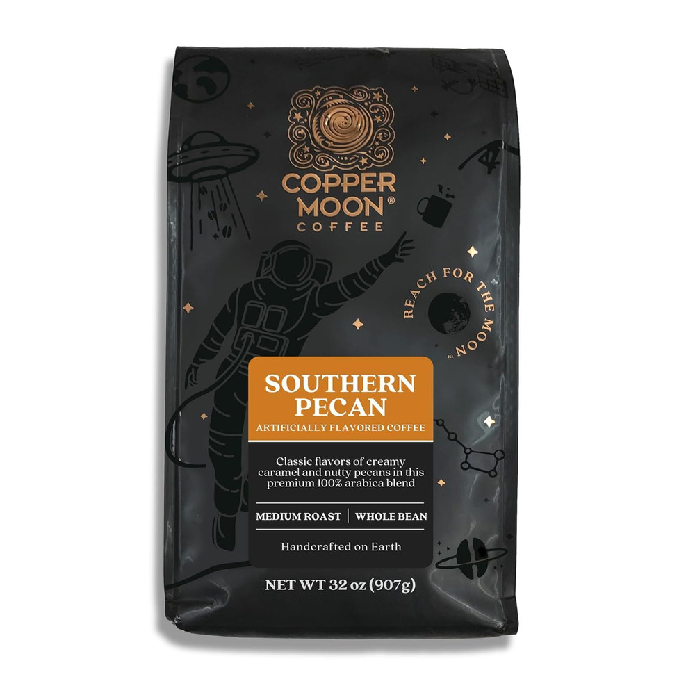 Medium Roast Whole Bean Coffee, Southern Pecan Blend, 2 Lb