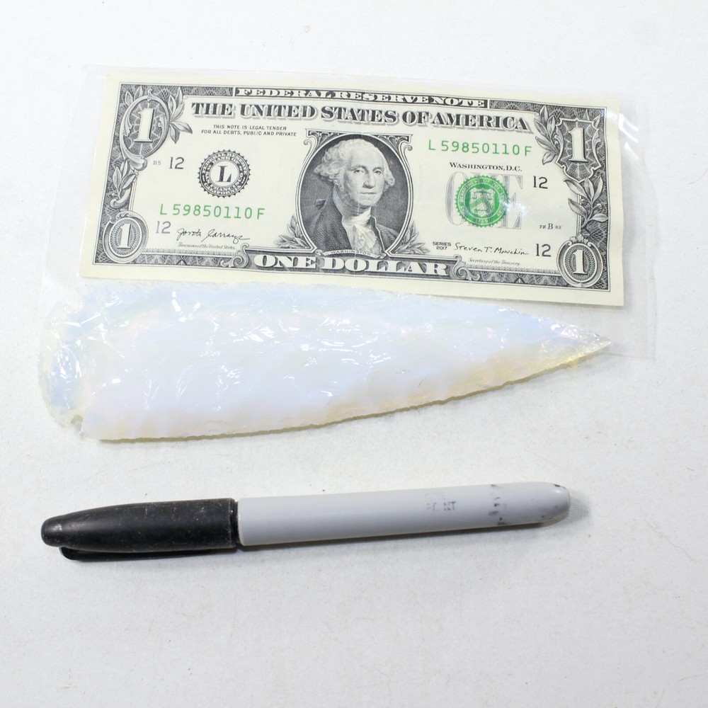 1 Opalite Ornamental Spearhead #9130 Arrowhead