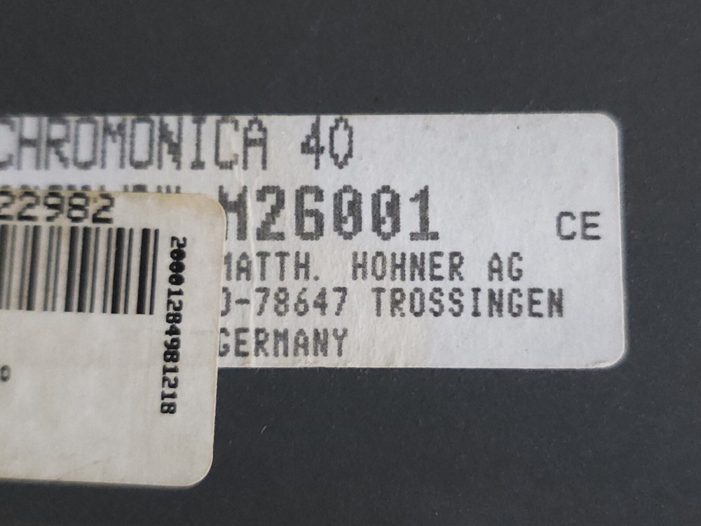 M.HOHNER 260 C CHROMATIC HARMONICA MADE 1937 GERMANY ORIGINAL CASE Nice!
