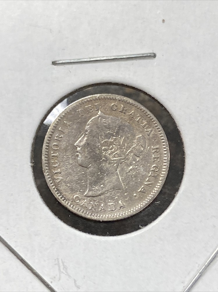 1885 small date canada 5 cents