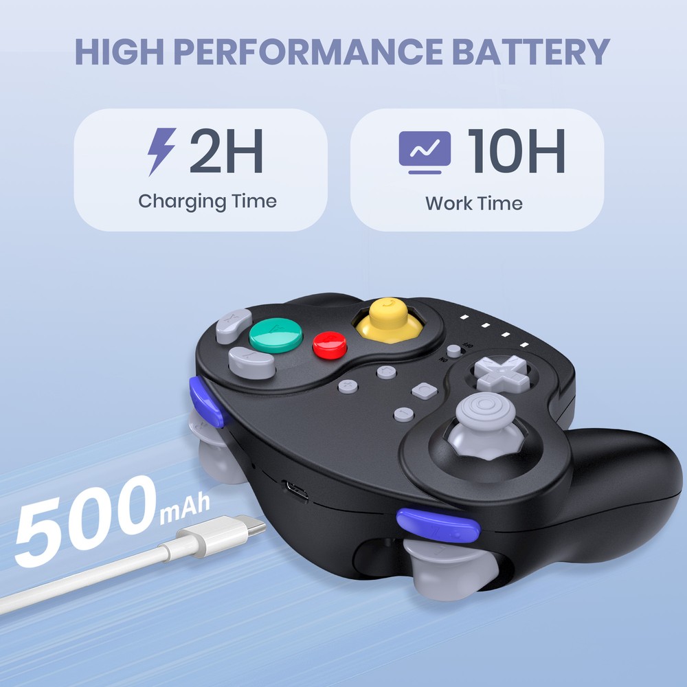 Wireless Switch Controller Pro for Nintendo Switch/Lite/Steam PC Motion Control