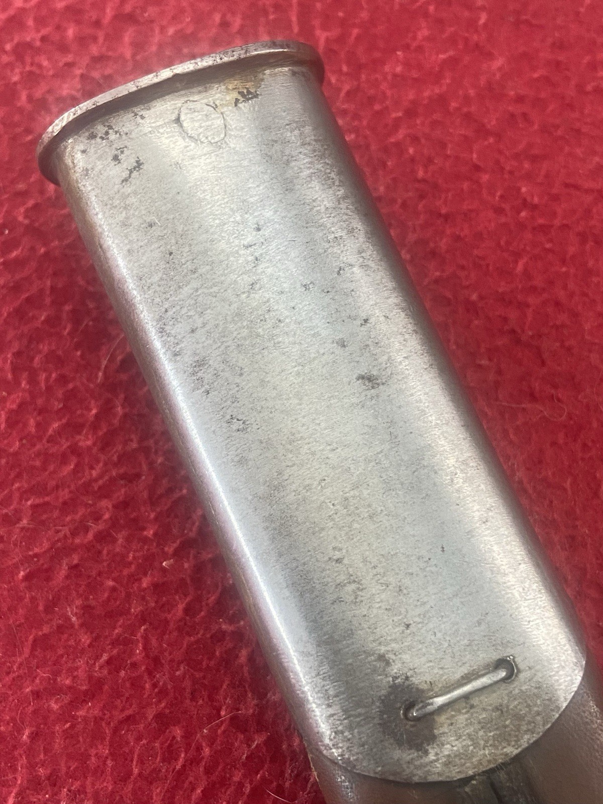 WWI English Pattern 1907 Bayonet & Leather Scabbard By Vickers 2-18