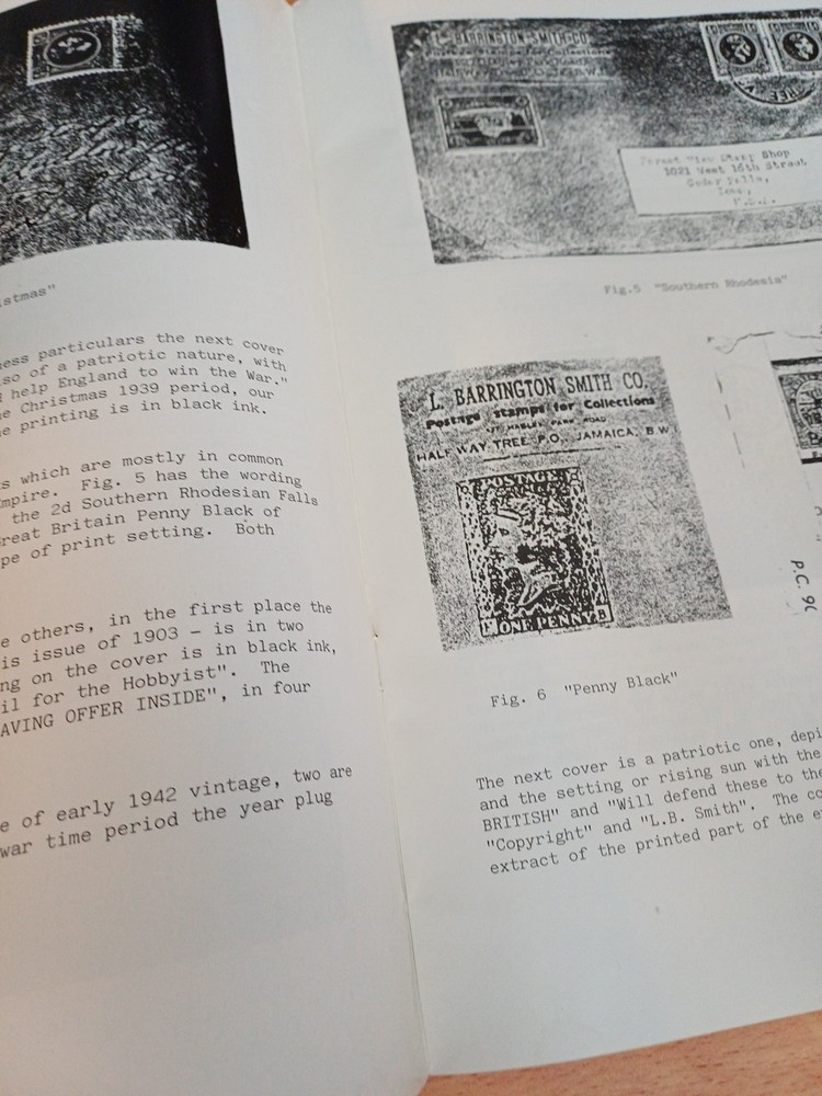 Journal Of PHILATELIC HISTORY SOCIETY 1990 PAPERBACK