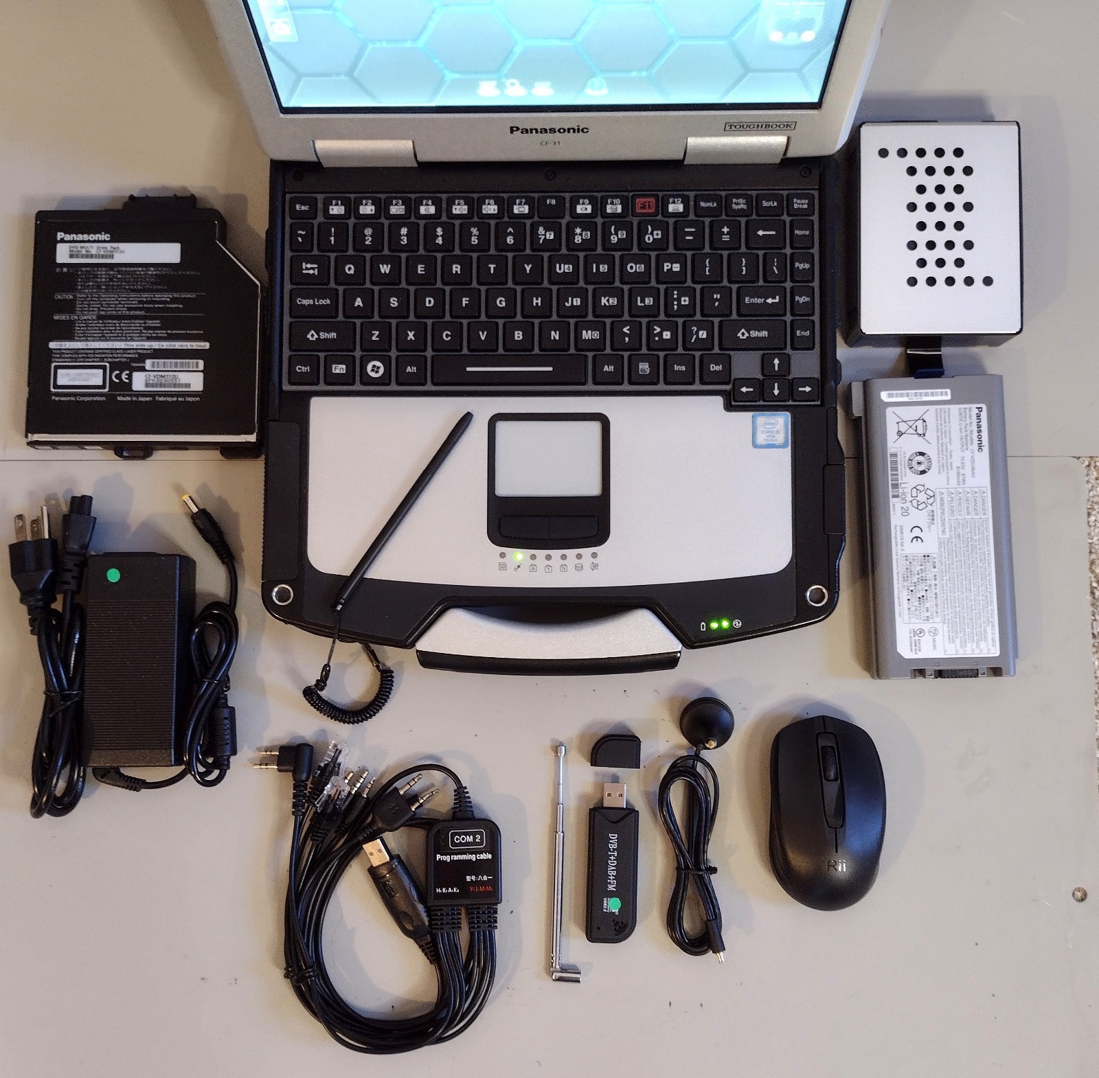 TOUGHBOOK CF-31 MK6: Radio Programmer Laptop w/ HAM Digital+Logging w/ SDR + GPS