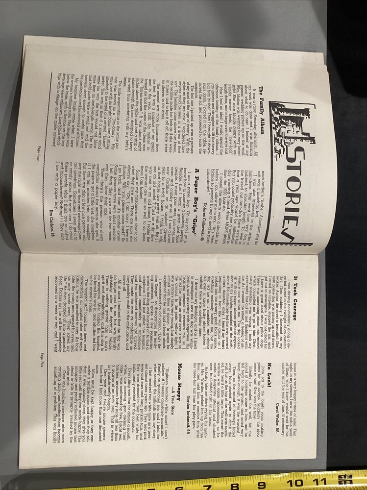 1949 Jan Wilbur Wright Cleveland Ohio Junior High School Publication Program