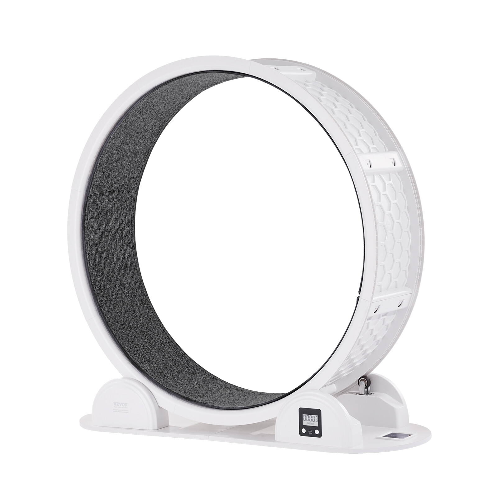 Cat Exercise Wheel with Pedometer 40.8" Cat Treadmill for Pet Health White