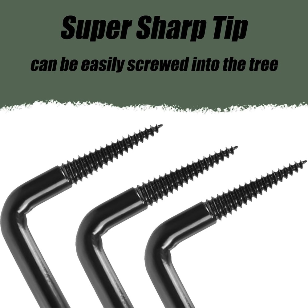 4-Inch Tree Climbing Steps - 8-Pack, 360 lbs Load Capacity, Easy Install