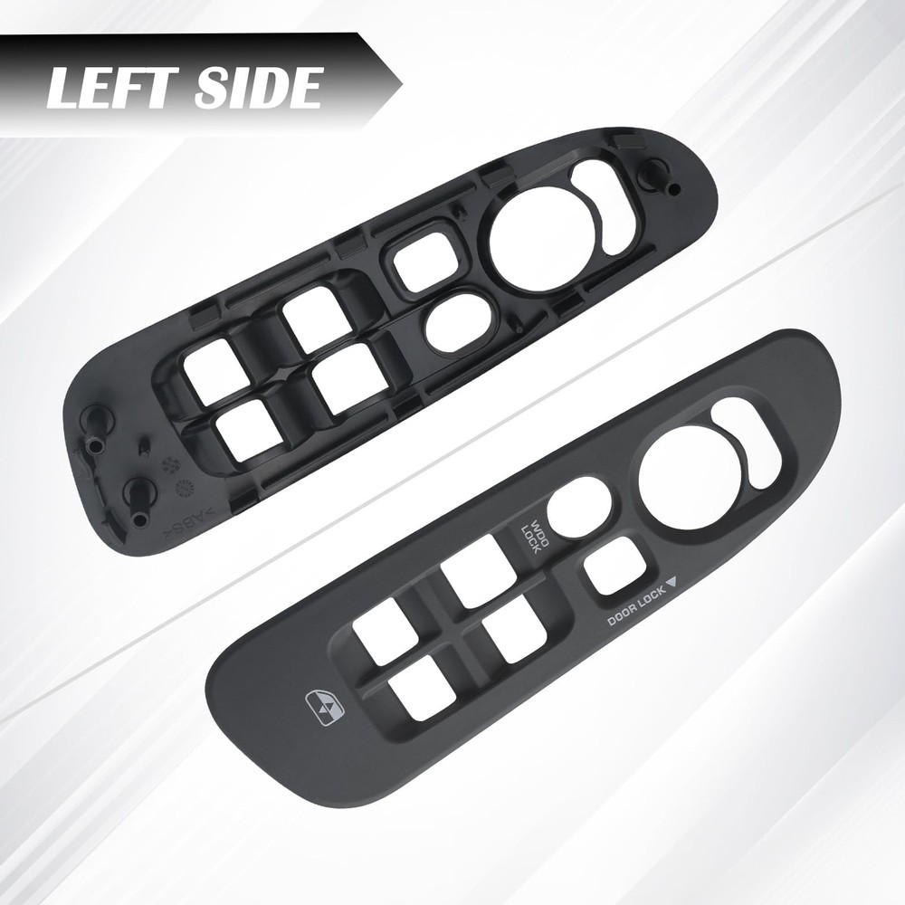 TQPONLY Door Window Switch Bezel,Front Driver and Left Right, Grey