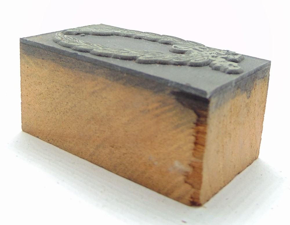 Printing Letterpress Printers Block Split Wreath