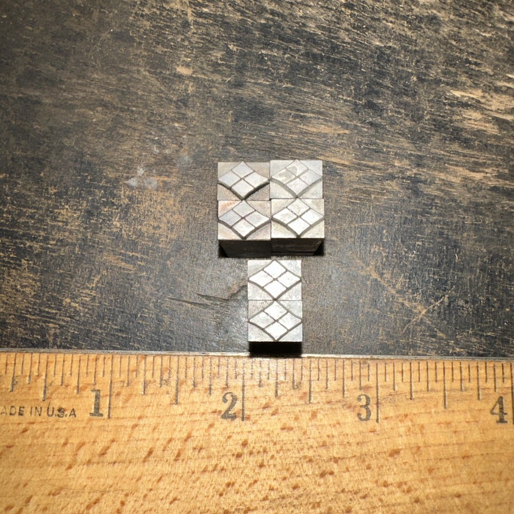 Print Blocks “ 6 Decorative Borders “ Lead Blocks