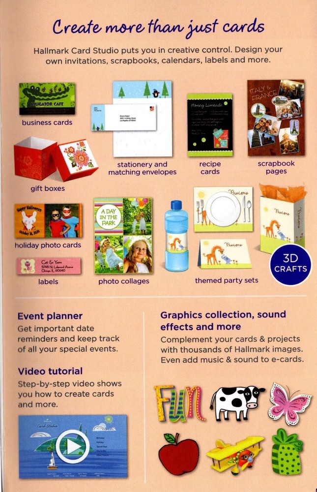 Hallmark Card Studio Deluxe - Card maker software for Windows