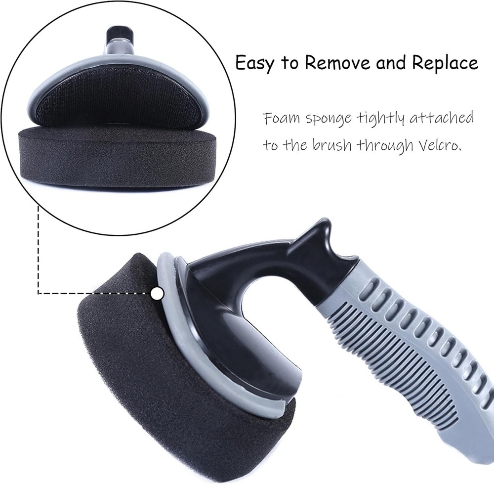 Tire Shine Applicator, 2 Pack Tire Dressing Applicator Pad