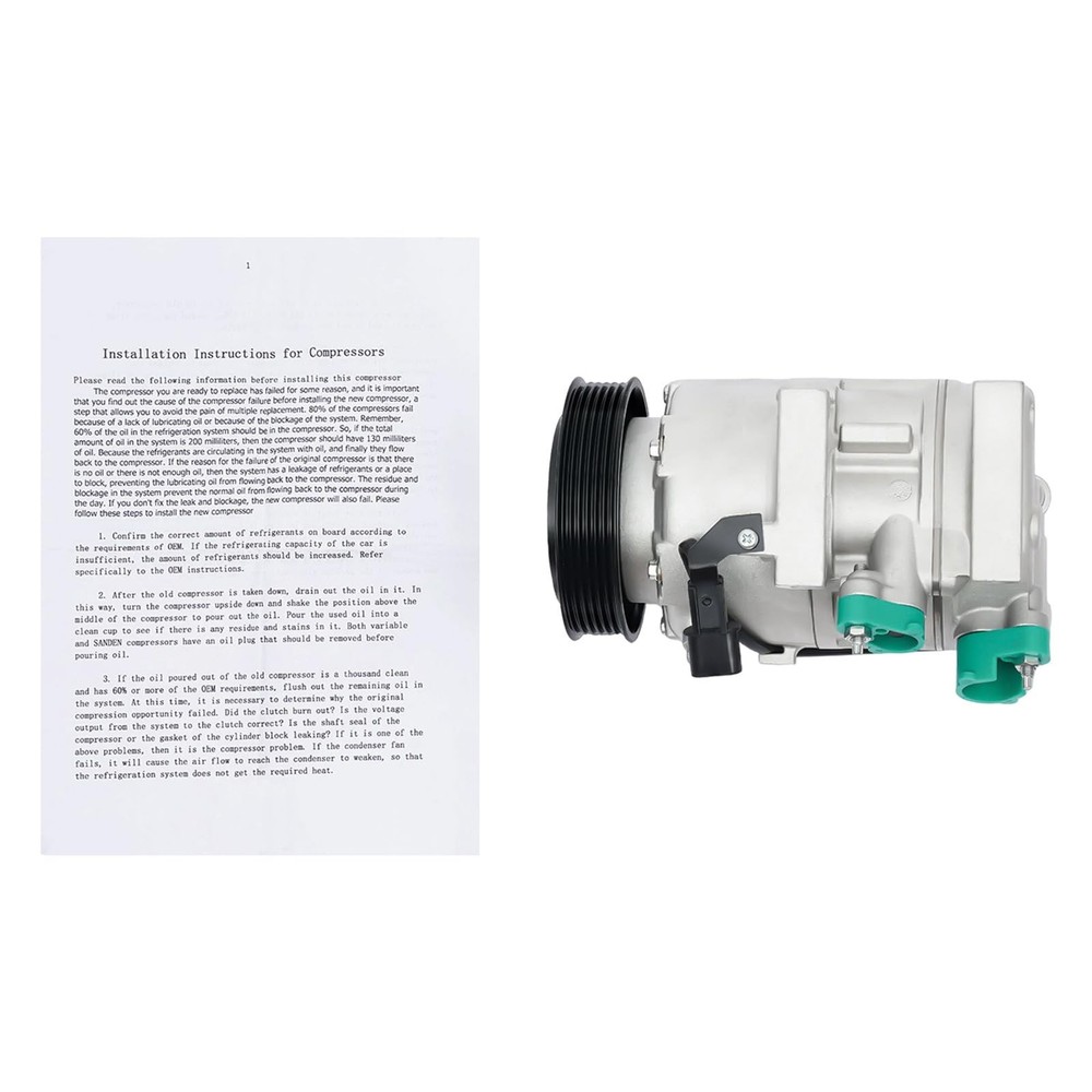 A/C Compressor Fits 2012-2014 Sonata 2.4L 2012-2015 Optima