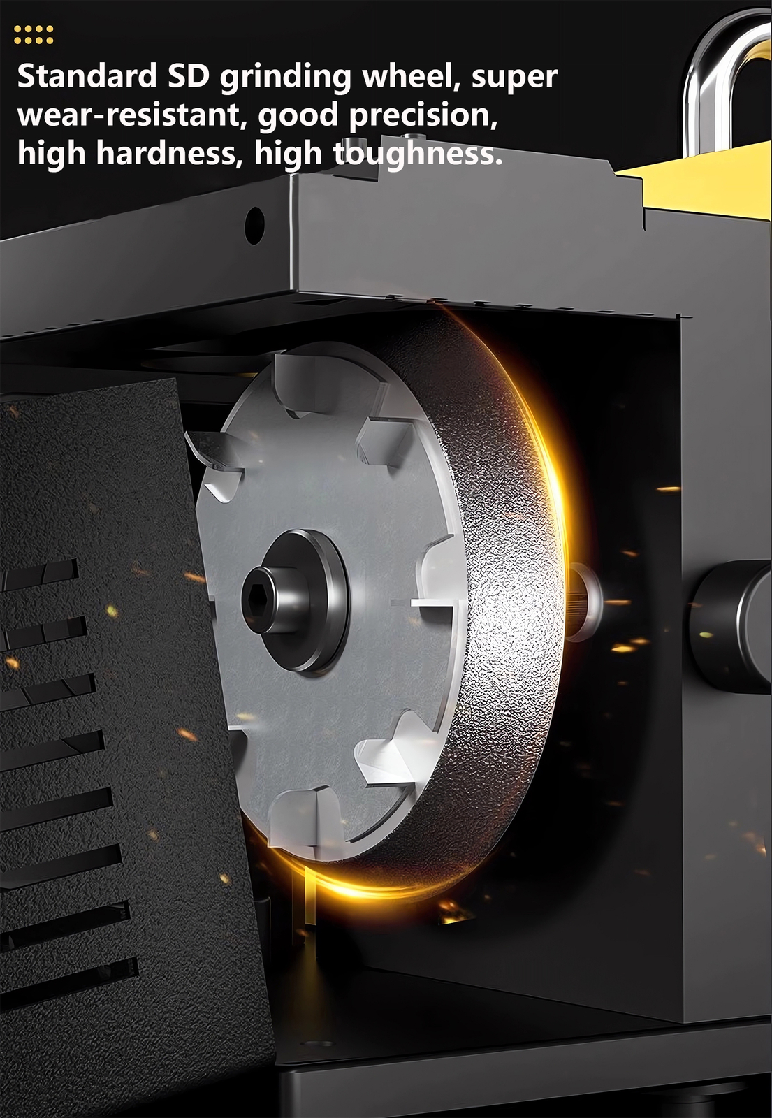 End Mill Grinding Sharpener Portable Milling Cutter Grinder for 4-14mm End Mills