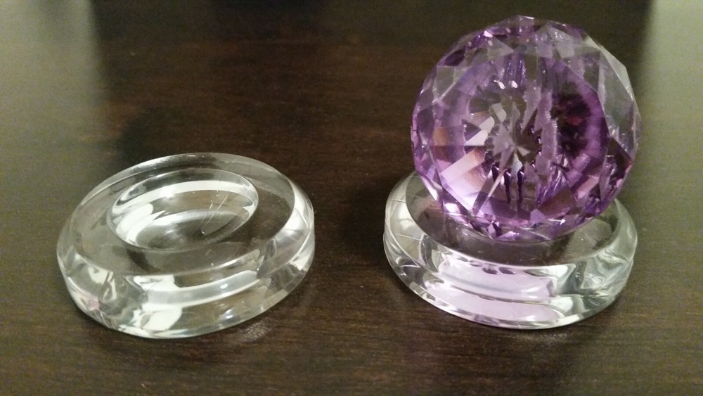 *5 Large 2" Round Dimple Display Stand For Crystal Healing Spheres